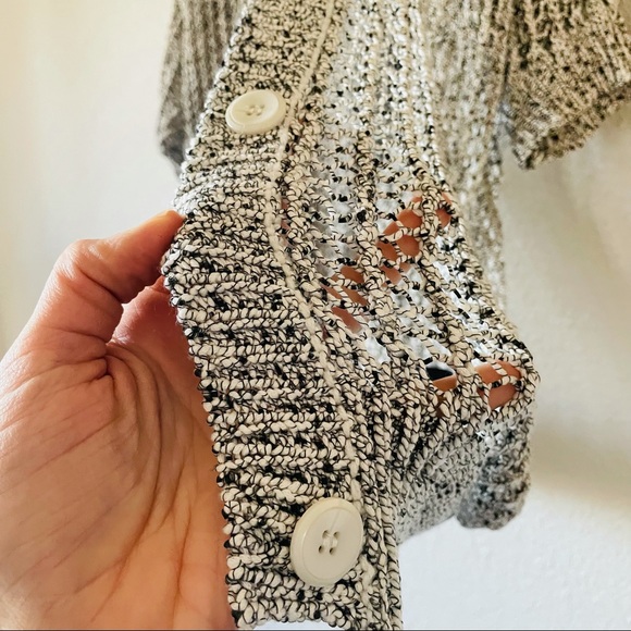 Urban Outfitters Grey Open Knit Slub Cardigan - Picture 5 of 10